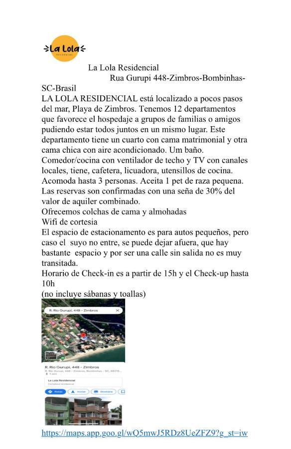 Appartamento La Lola Residencial Bombinhas Esterno foto
