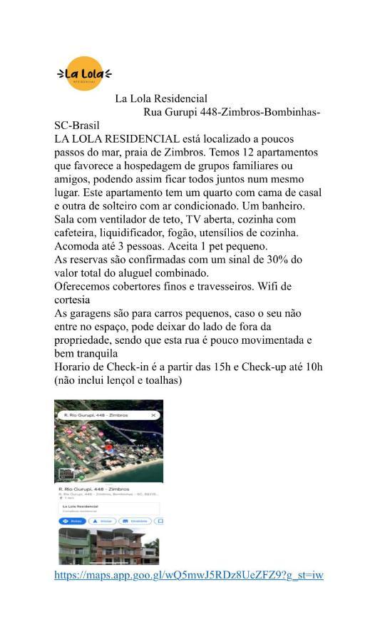 Appartamento La Lola Residencial Bombinhas Esterno foto