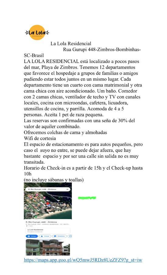 Appartamento La Lola Residencial Bombinhas Esterno foto